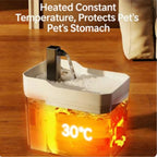 Pet Heated Water Fountain | Automatic Circulating Cat & Dog Water Dispenser