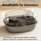 Large Hamster Cage with Chew-Resistant Design and Hideout
