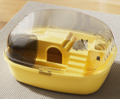 Large Hamster Cage with Chew-Resistant Design and Hideout