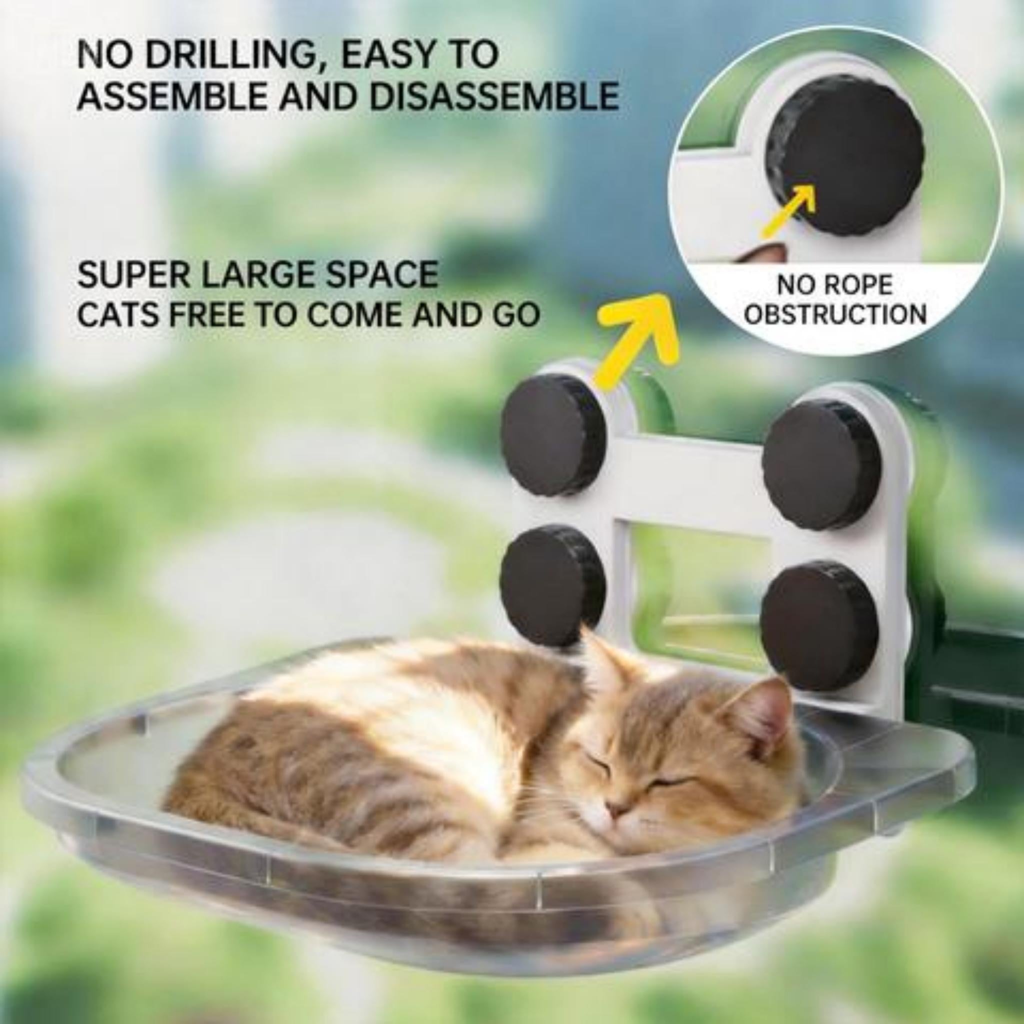 Cozy Window Cat Hammock – Space-Saving & Comfortable