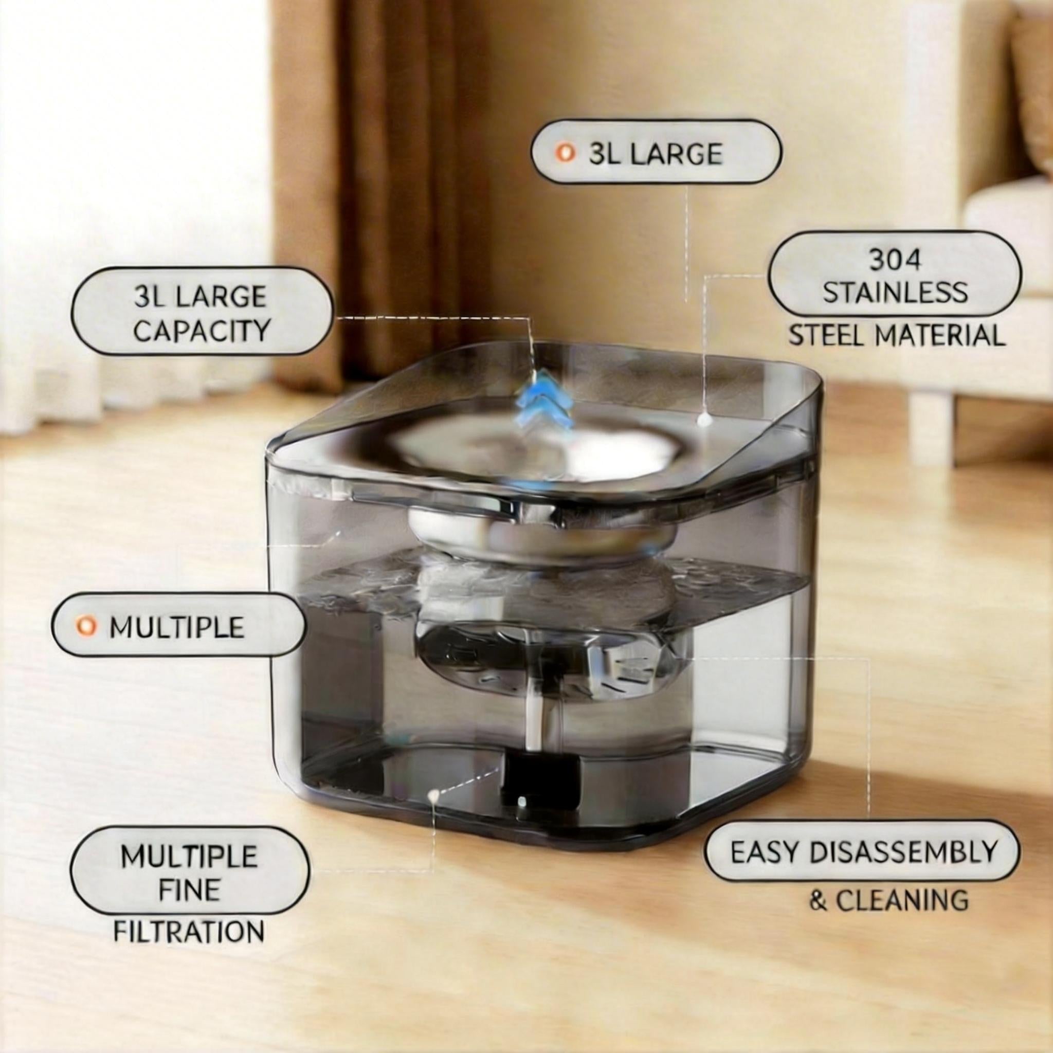 Automatic Pet Water Fountain (Large Capacity)
