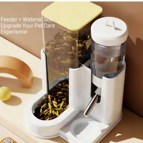2-in-1 Hamster Water Bottle & Automatic Feeder | For Syrian & Dwarf Hamsters