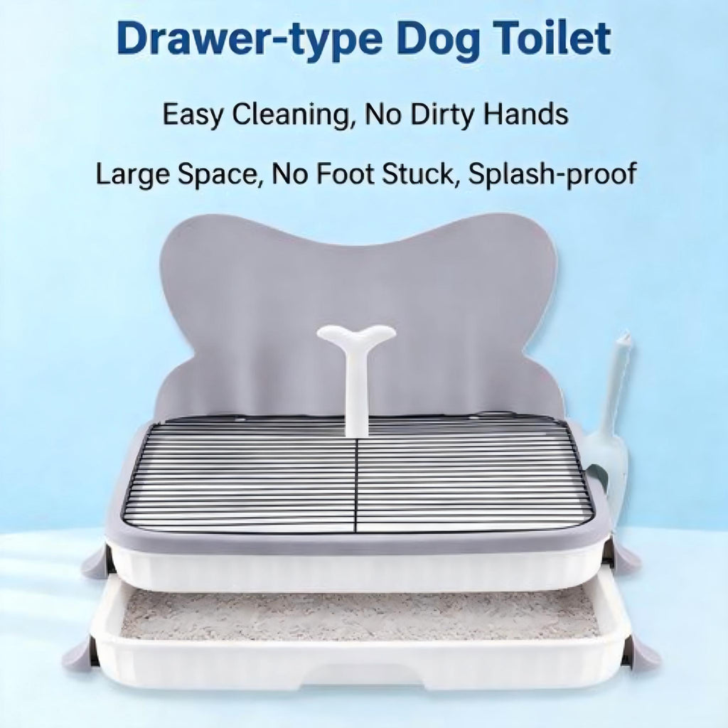 Large Dog Toilet Tray with Drawer Design for Indoor Potty Training