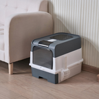 Front Entry & Top Exit Cat Litter Box with UV Antibacterial System and Drawer Tray