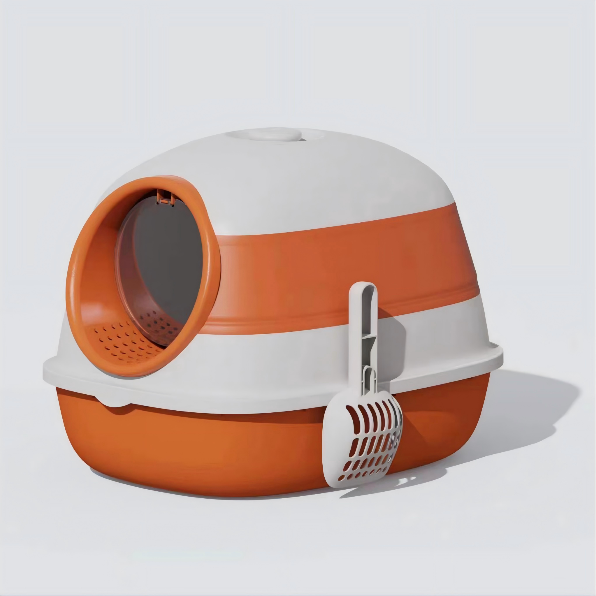Foldable Spaceship Cat Litter Box – Portable and Easy-to-Carry Design
