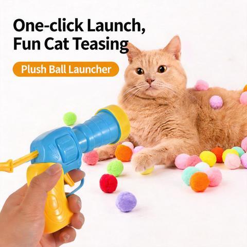 Interactive Cat Toy Launcher Gun – Funny Self Play Cat Toy | Pet Supplies