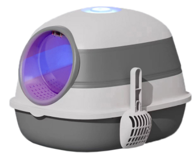 Foldable Spaceship Cat Litter Box – Portable and Easy-to-Carry Design