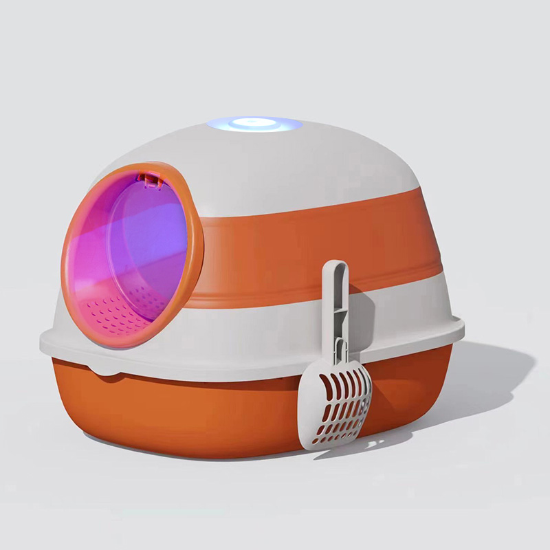 Foldable Spaceship Cat Litter Box – Portable and Easy-to-Carry Design