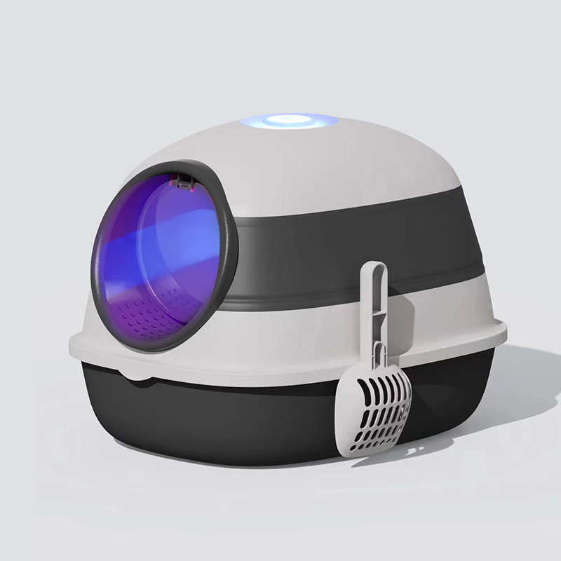 Foldable Spaceship Cat Litter Box – Portable and Easy-to-Carry Design