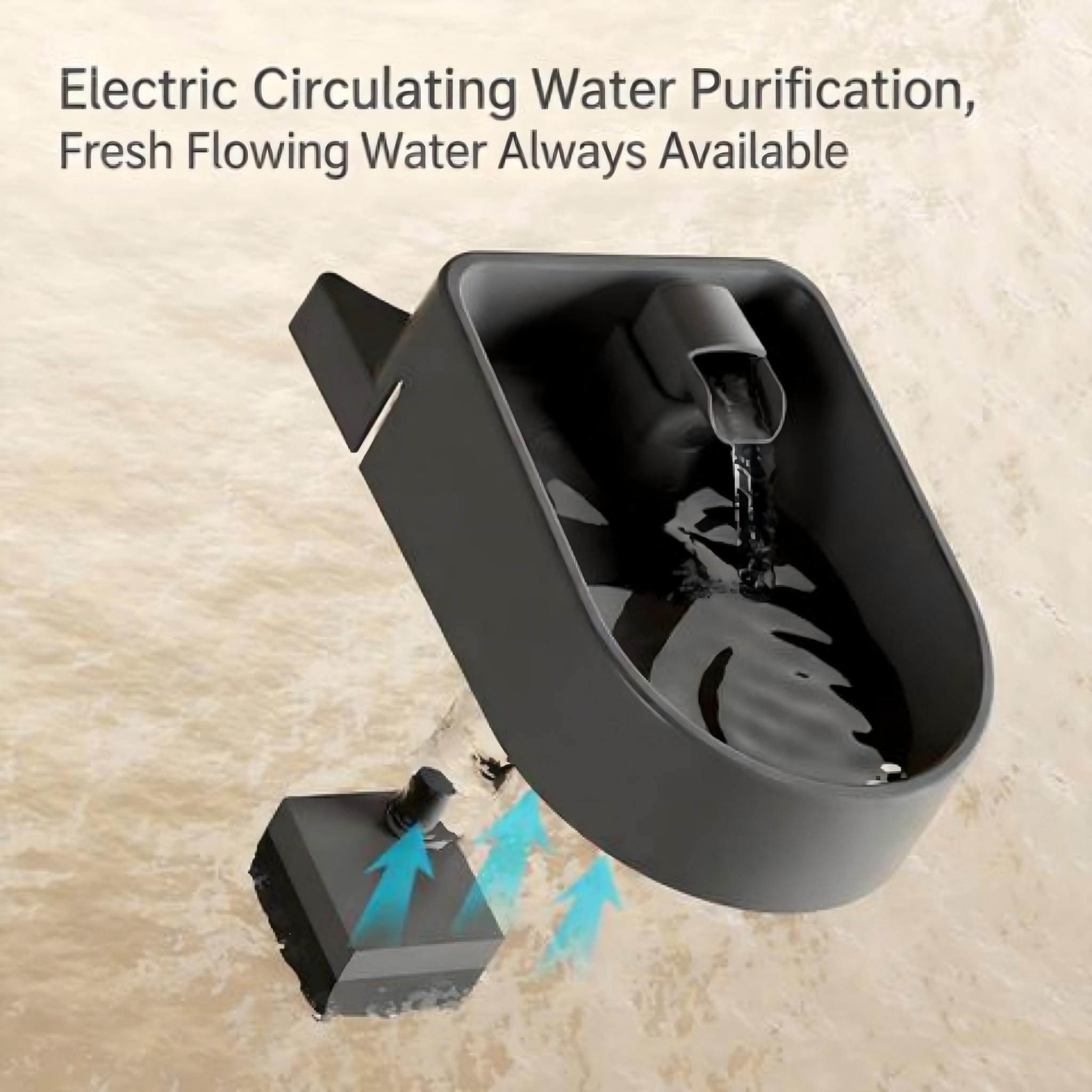 2-in-1 Pet Bowl & Water Dispenser | Automatic Circulating Water & Food Station with Wide Food Slot, 1L Reservoir, Stainless Steel Bowl