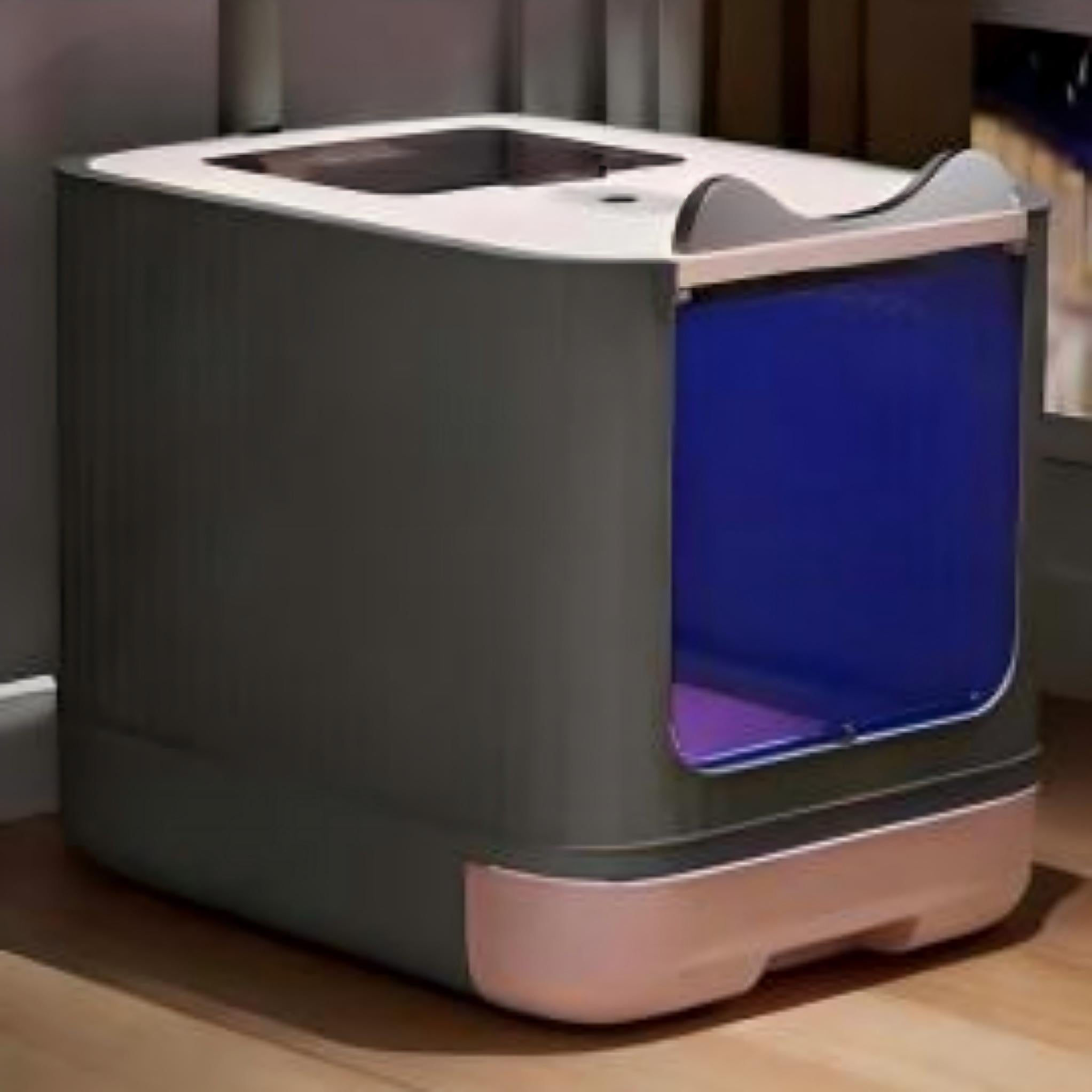 Fully Enclosed Cat Litter Box with Drawer Tray and Odor Control
