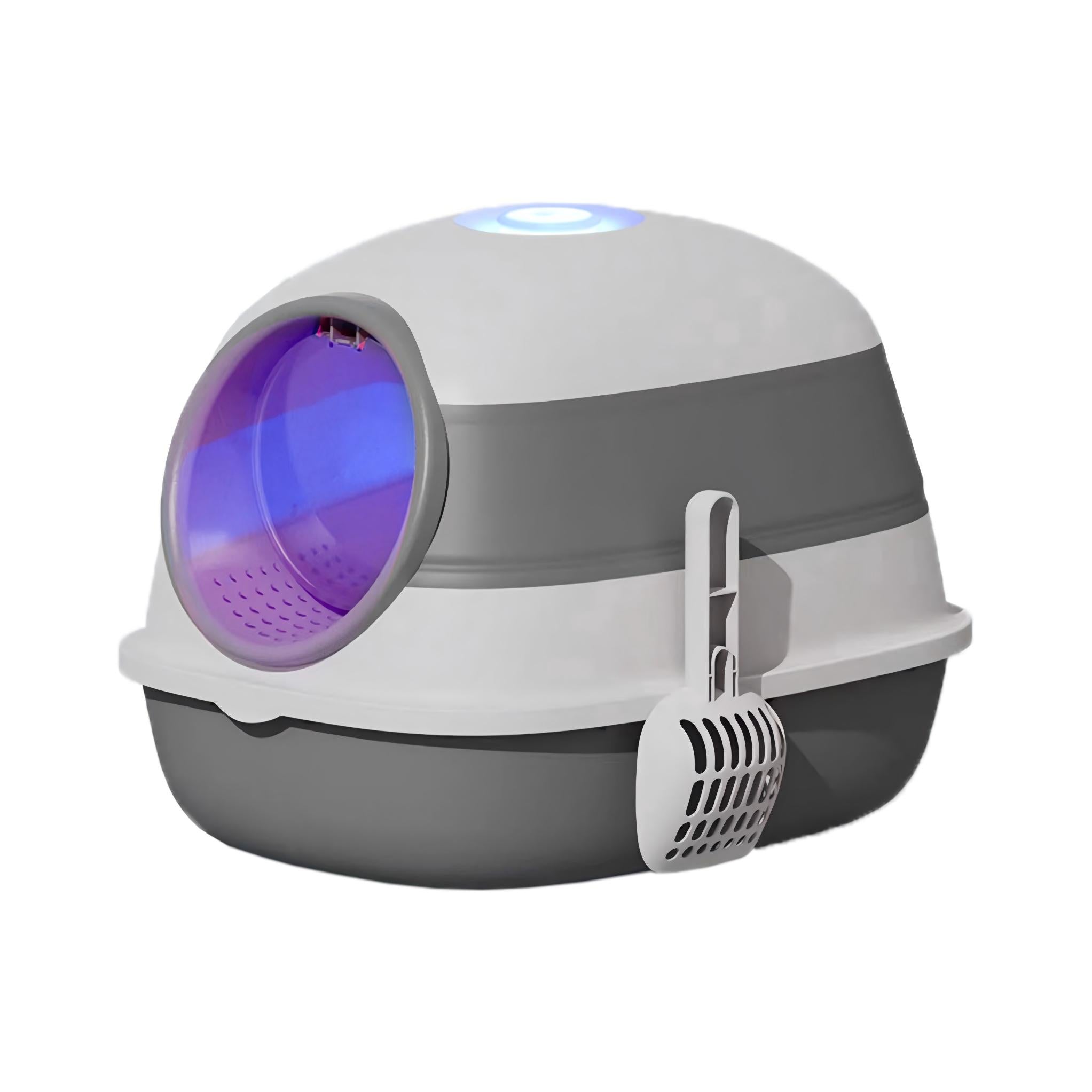 Foldable Spaceship Cat Litter Box – Portable and Easy-to-Carry Design