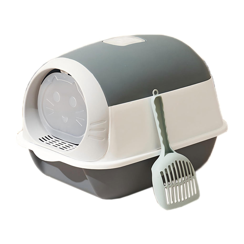 Fully Enclosed Cat Litter Box with UV Sterilization, Odor Control, and Anti-Splash Design
