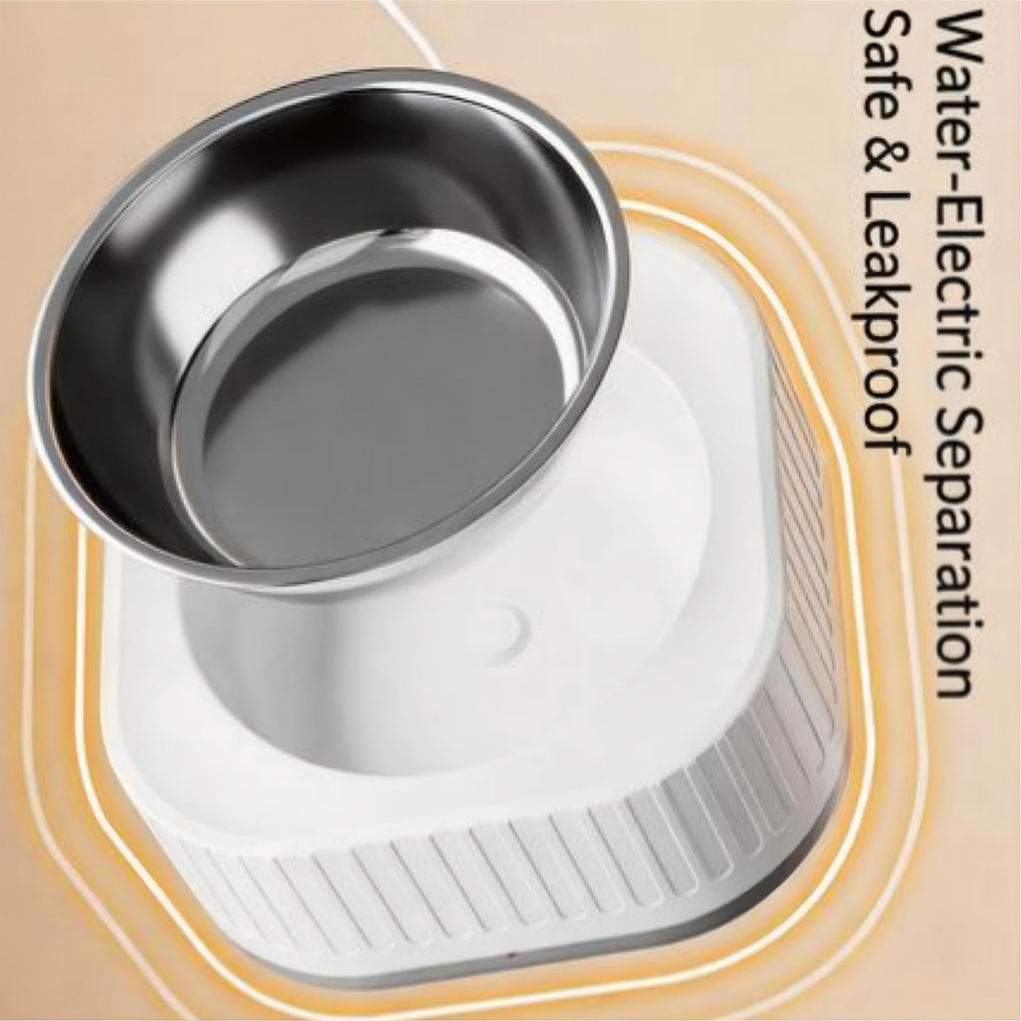 Pet Heated Water Bowl – Electric Constant Temperature Bowl for Dogs & Cats