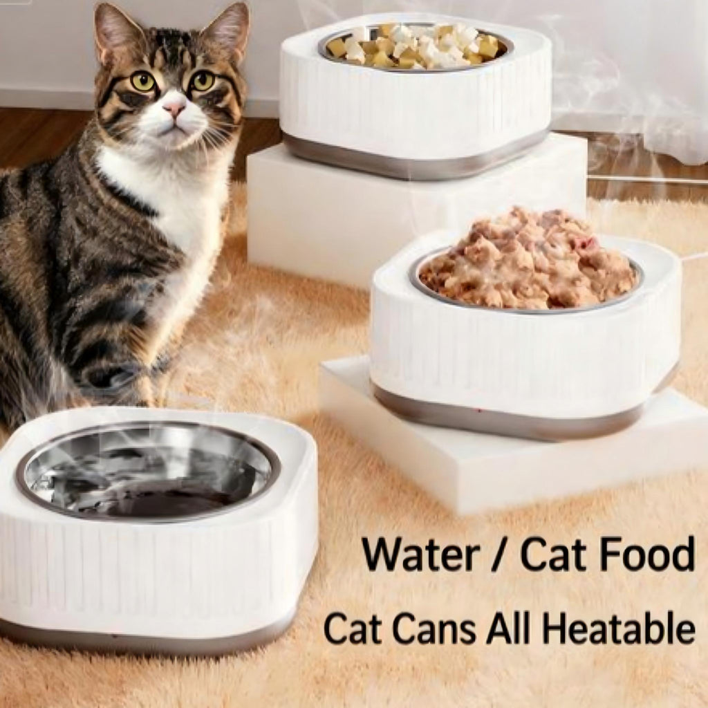 Pet Heated Water Bowl – Electric Constant Temperature Bowl for Dogs & Cats
